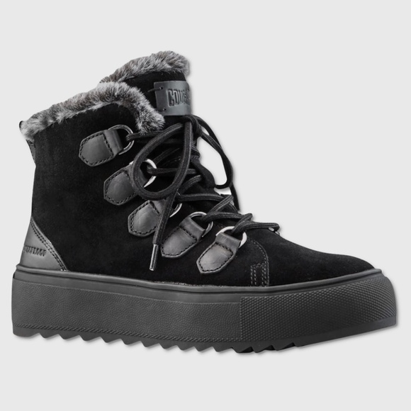 Cougar Avril Suede And Leather Boots - NIB Womens Size 7 Black - #48275-ZZ5 - Picture 1 of 5